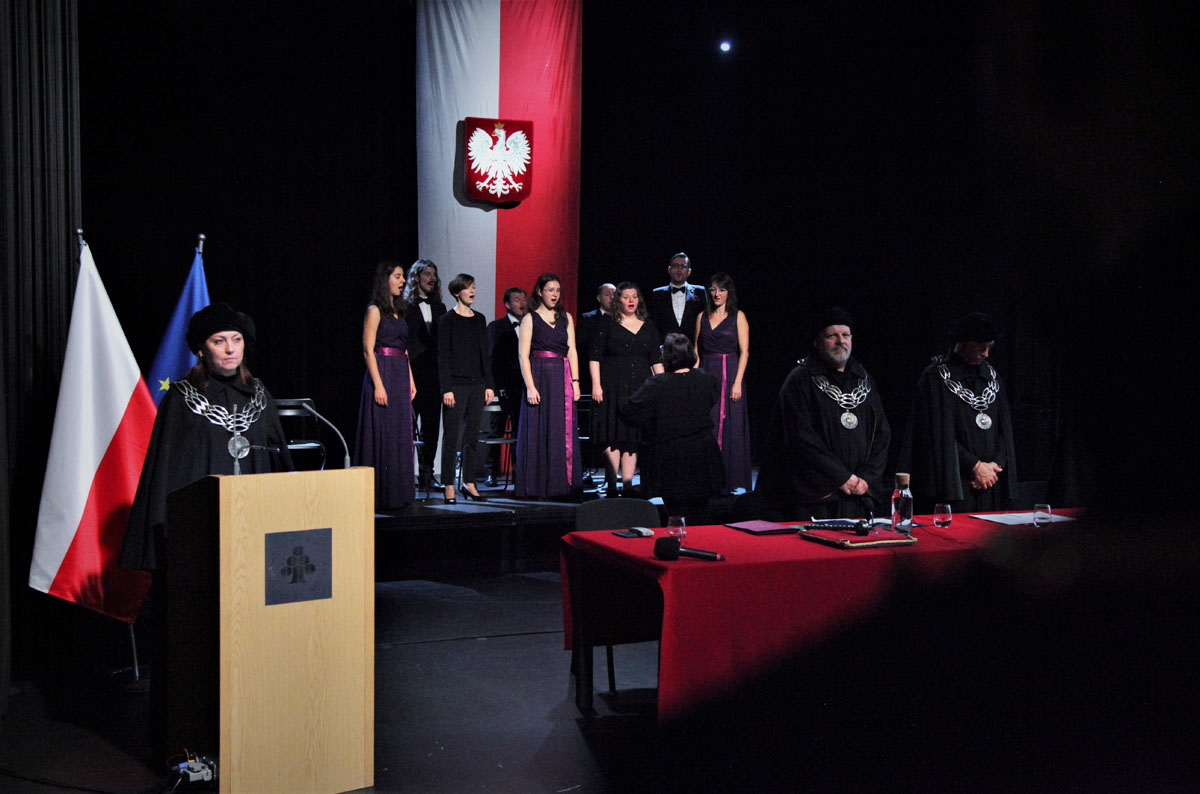 Inauguracja roku akademickiego 2022/2023, 3 października 2022, ASP w Warszawie, Aula przy ul. Wybrzeże Kościuszkowskie 37/39. Fot. ASP w Warszawie.