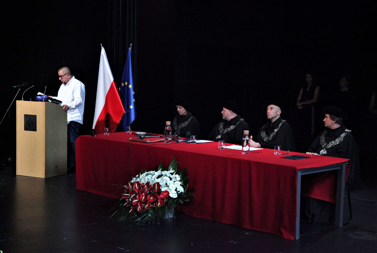 Inauguracja roku akademickiego 2022/2023, 3 października 2022, ASP w Warszawie, Aula przy ul. Wybrzeże Kościuszkowskie 37/39. Fot. ASP w Warszawie.