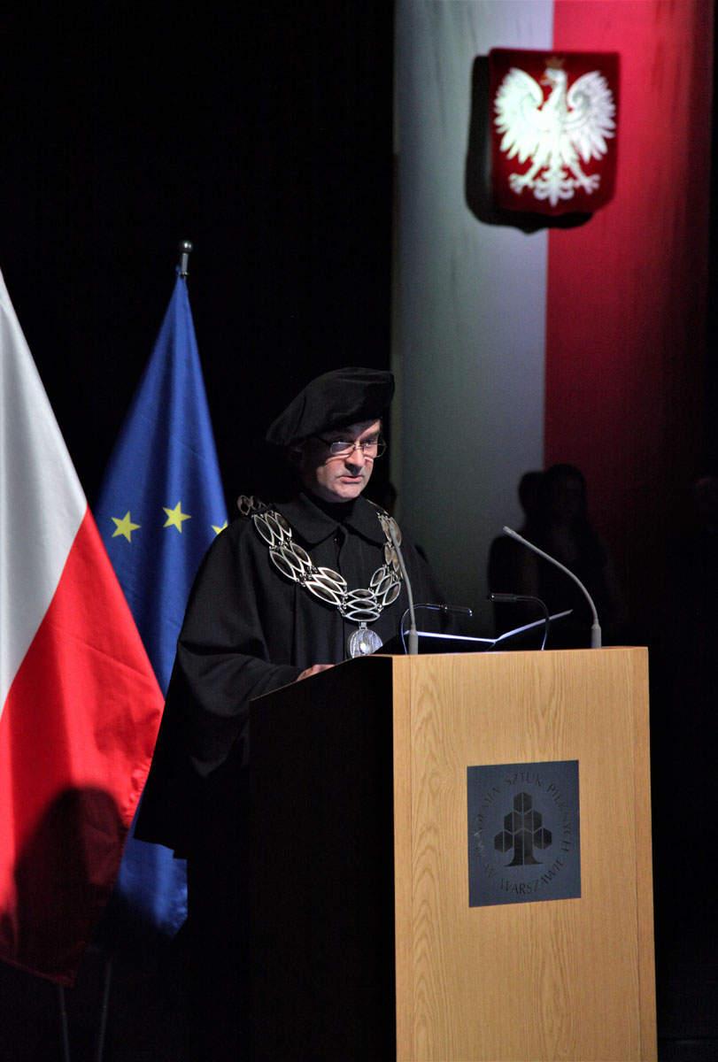 Inauguracja roku akademickiego 2022/2023, 3 października 2022, ASP w Warszawie, Aula przy ul. Wybrzeże Kościuszkowskie 37/39. Fot. ASP w Warszawie.