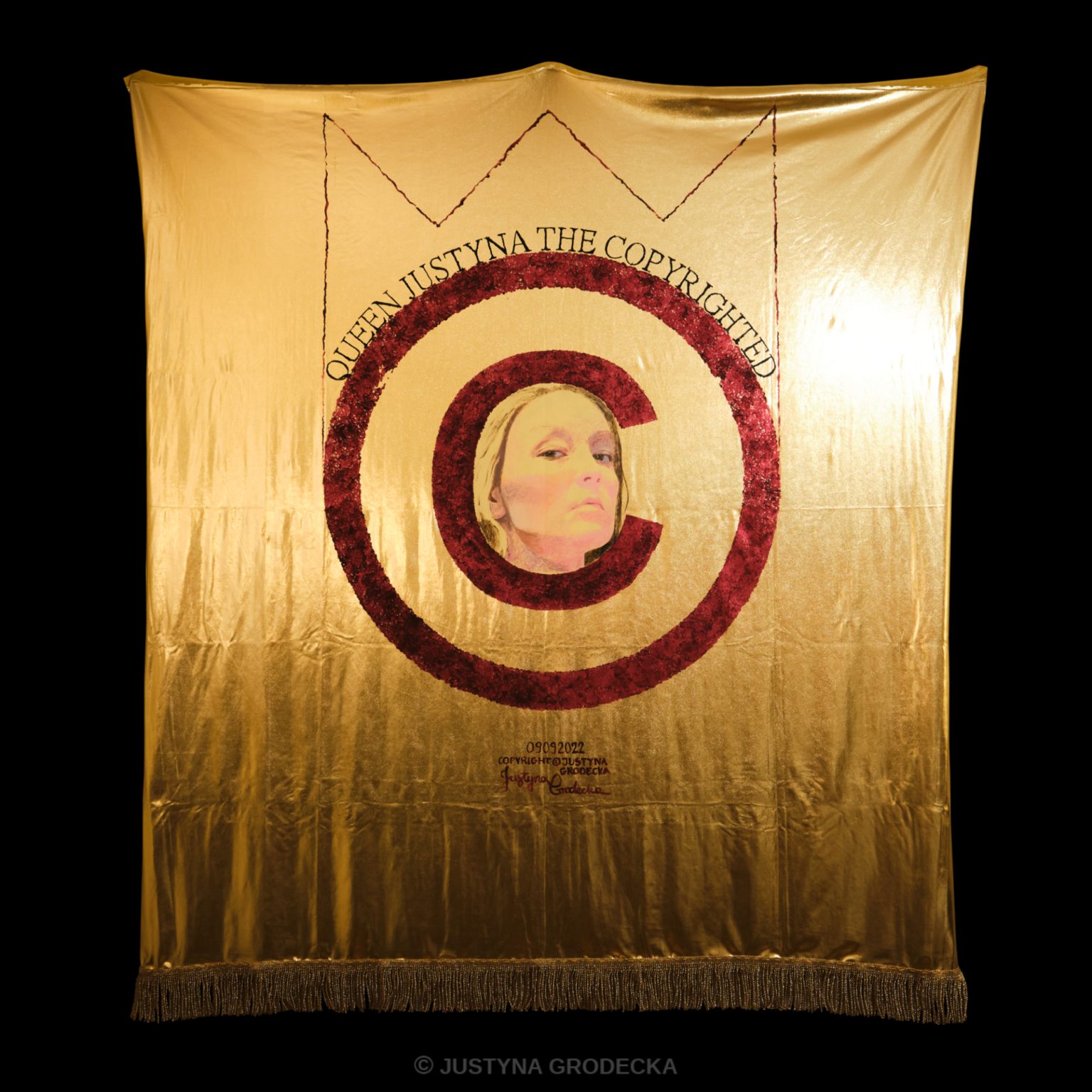 Justyna Grodecka, "Queen Justyna the copyrighted", 2022.