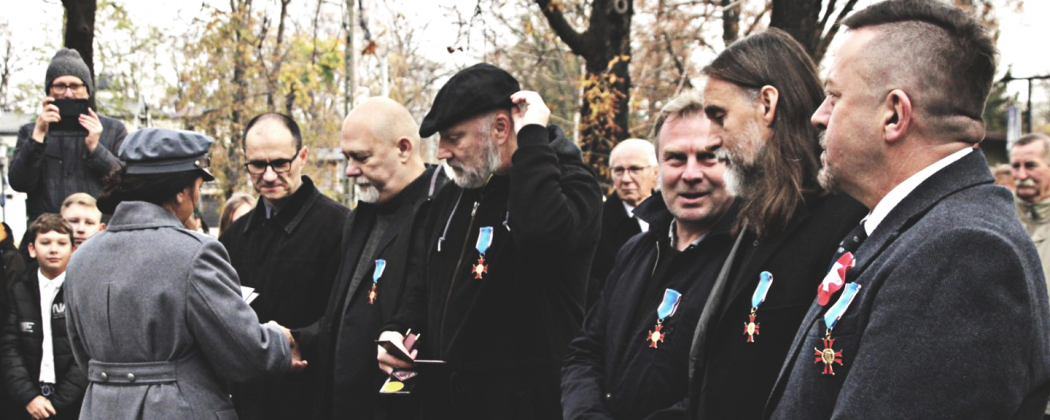 Uroczystość odsłonięcia pomnika Józefa Piłsudskiego w Żyrardowie