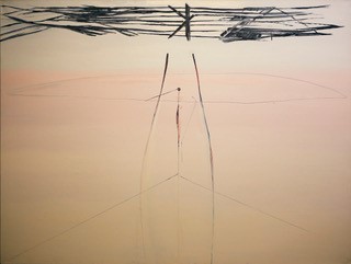 "Mechanika Rozkoszy", Andrzej Zwierzchowski, 1996, olej, 150 x 200 cm