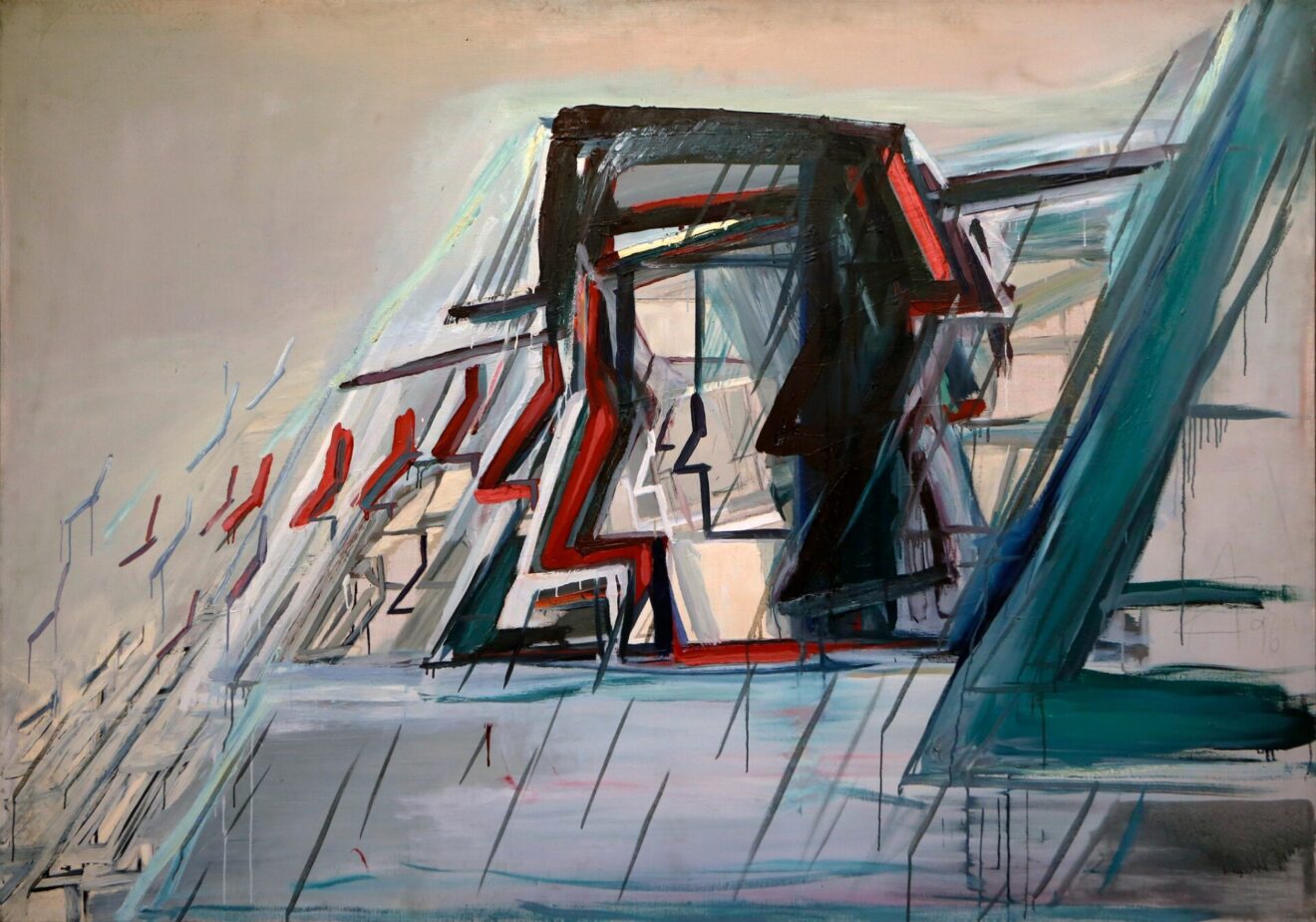 "Nosy", Andrzej Zwierzchowski, 1996, olej, 150 x 200 cm