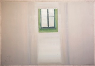 "Okno", Andrzej Zwierzchowski, 1996, olej, 150 x 200 cm