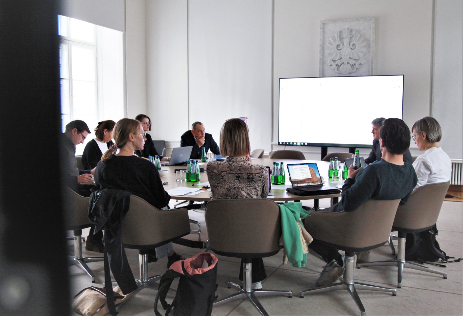 Obrady Komisji Konkursowej Nagrody Inicjatywy ENTRY 2023. Fot. ASP w Warszawie.