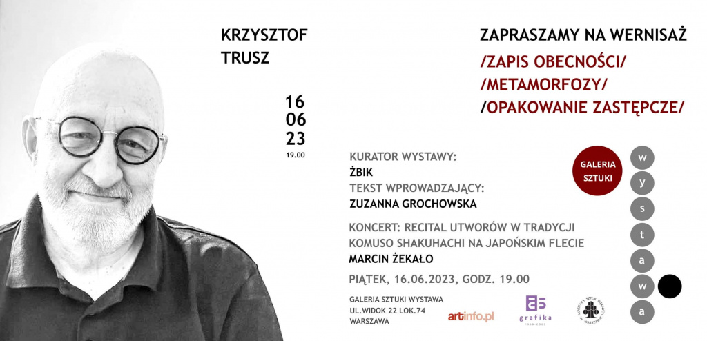 Zaproszenie na wernisaż.