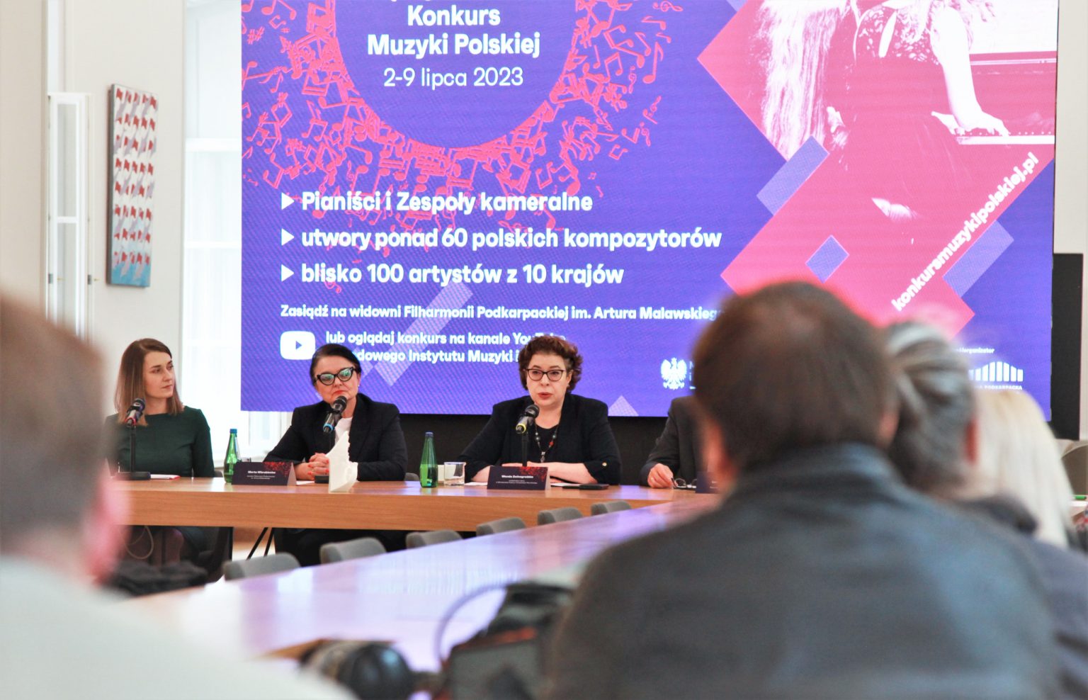 III Międzynarodowy Konkurs Muzyki Polskiej. Konferencja prasowa  w ASP w Warszawie, 13 czerwca 2023. Fot ASP w Warszawie