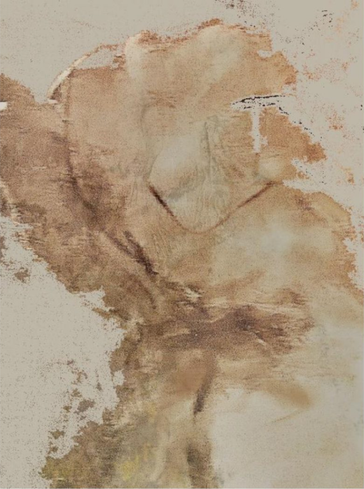 BEZ TYTUŁU, 2019, technika własna, 70 x 45 cm