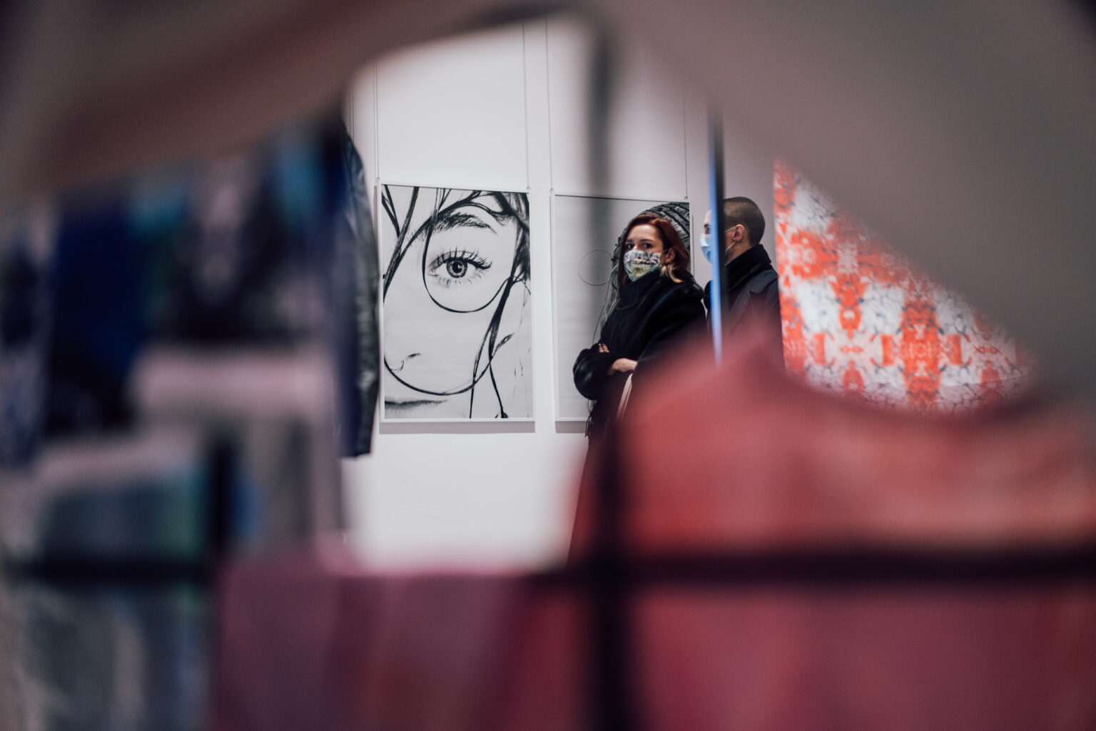 Widok wystawy wybranych prac dyplomowych