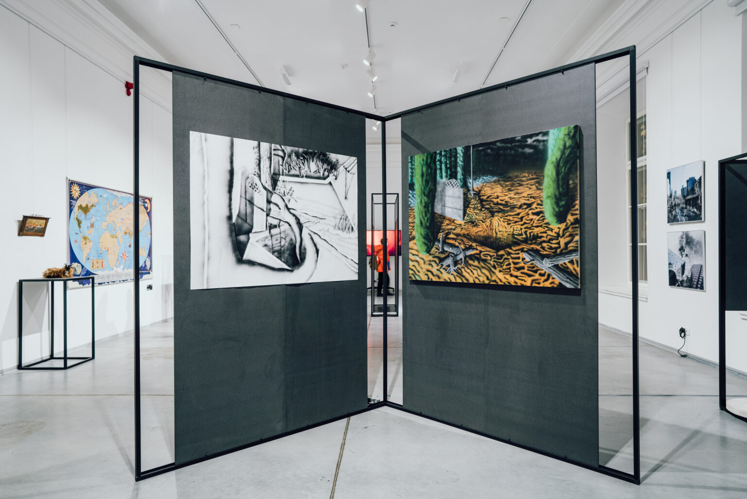 Widok ekspozycji prac dyplomowych