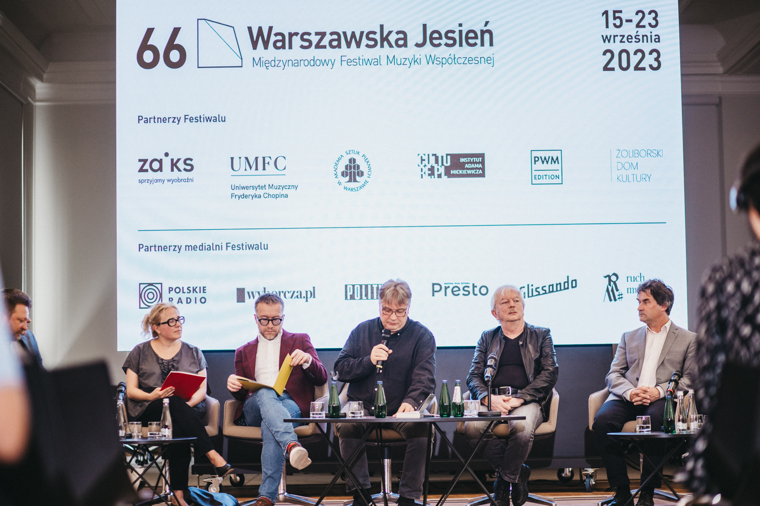 Kierownictwo festiwalu podczas konferencji prasowej