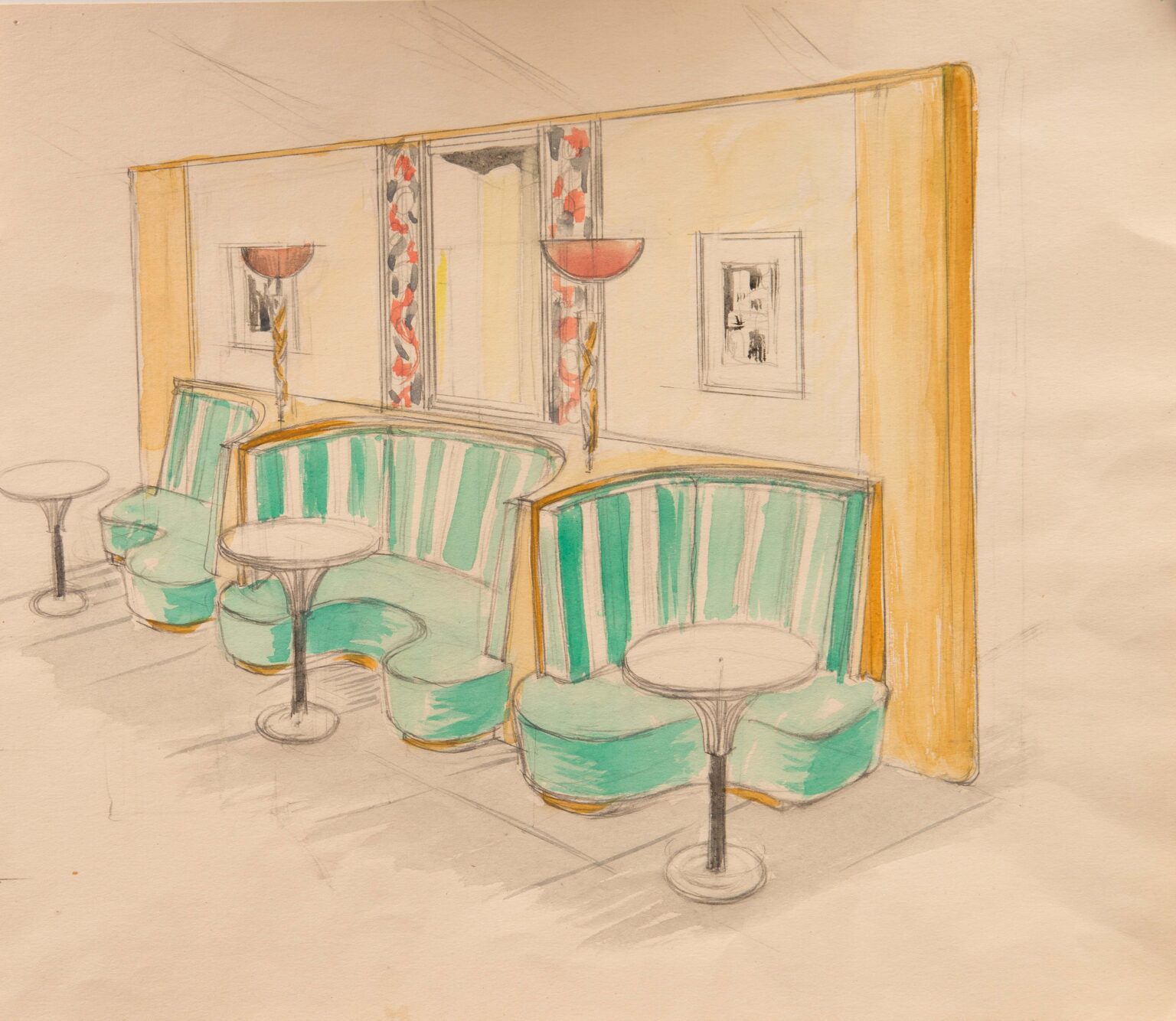 Odręczny szkic wnętrza