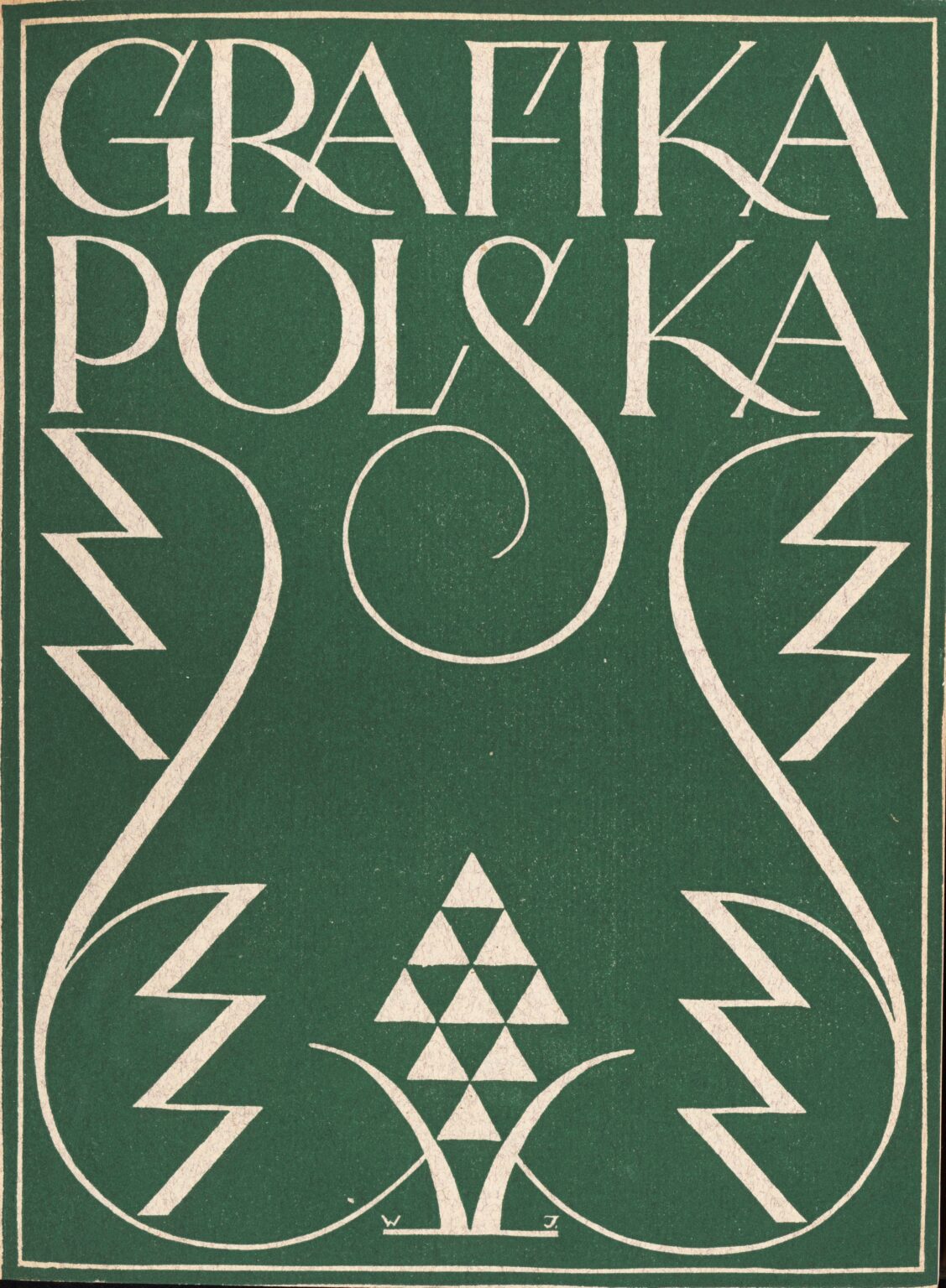 Napis "Grafika polska" ze zdobieniami