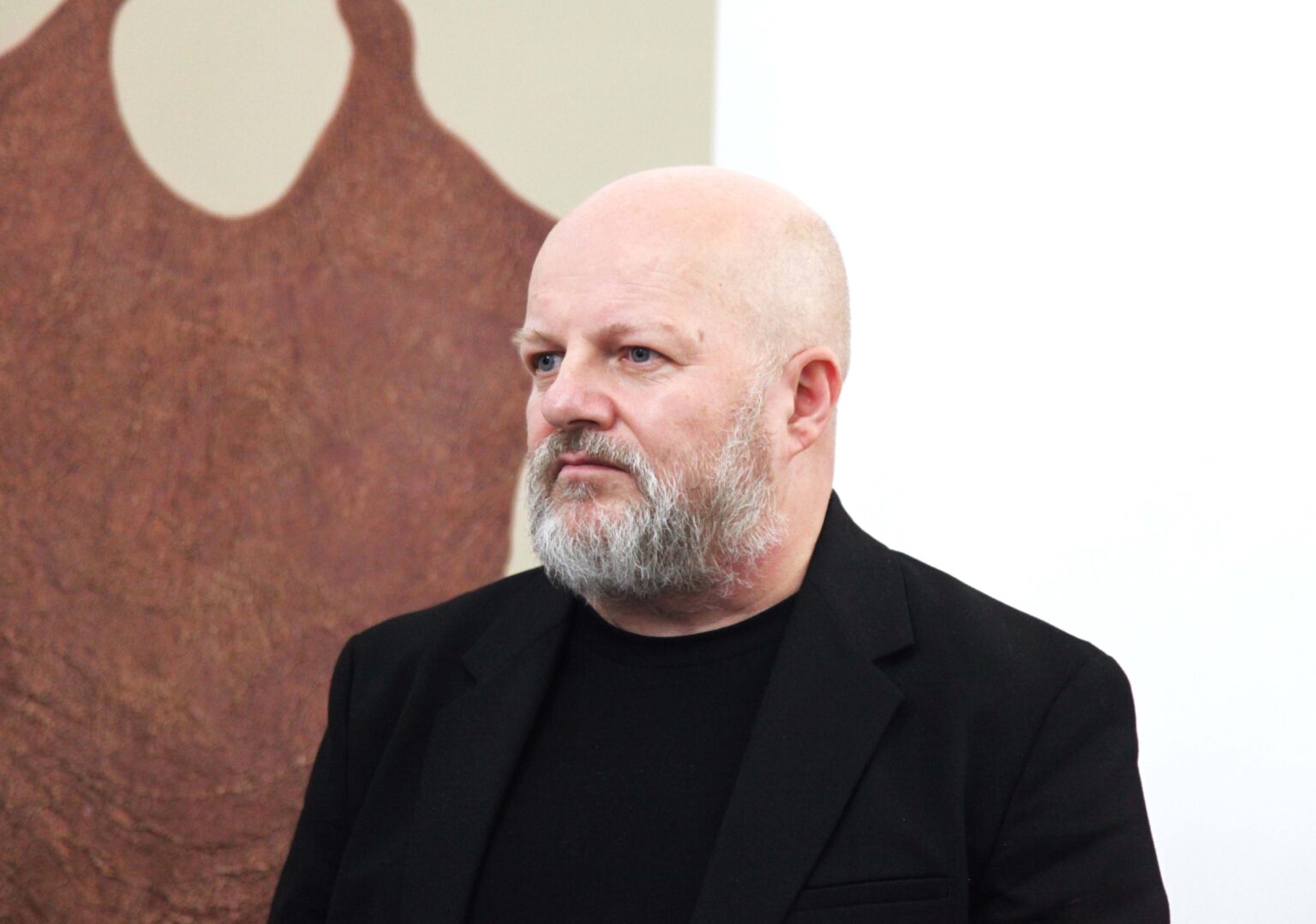 Mężczyzna. Obraz w tle