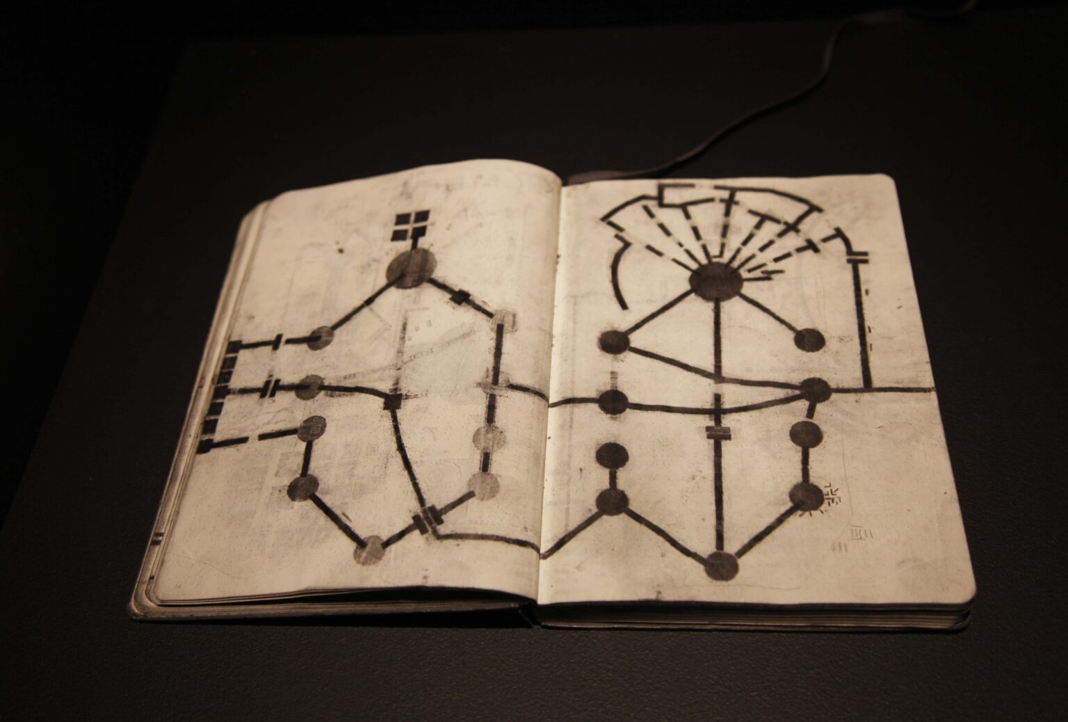 Eksponat: otwarta książka z ilustracją