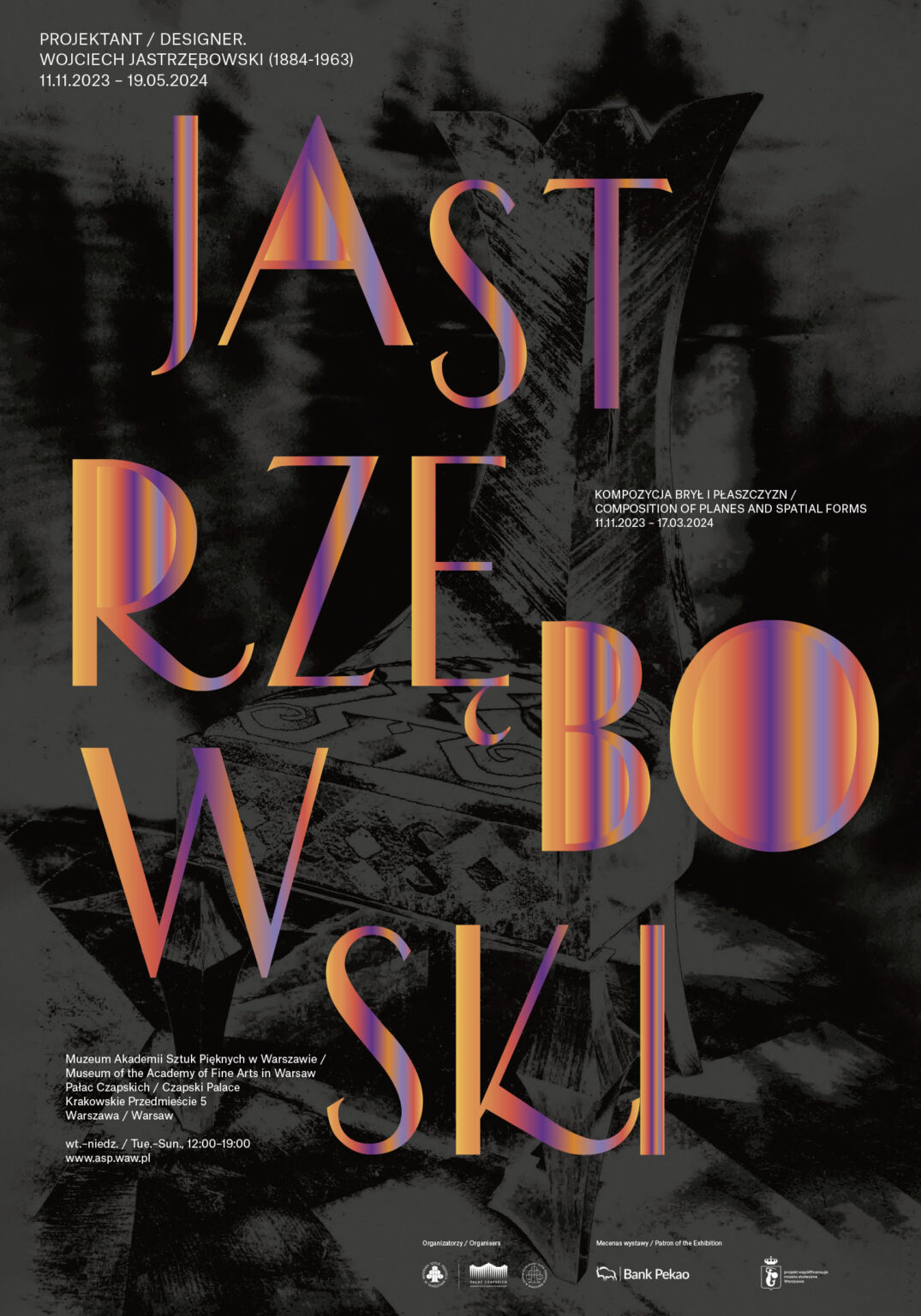 Litery układające się w napis JASTRZĘBOWSKI