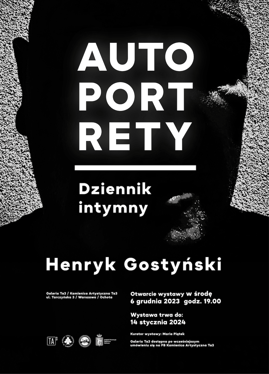Plakat w czarnych odcieniach