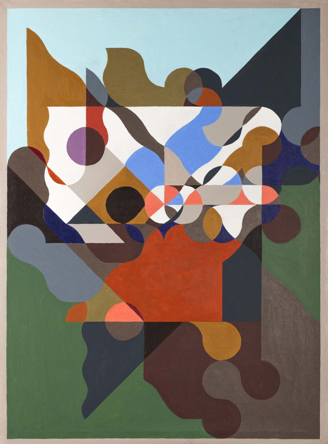 Wielobarwny obraz abstrakcyjny