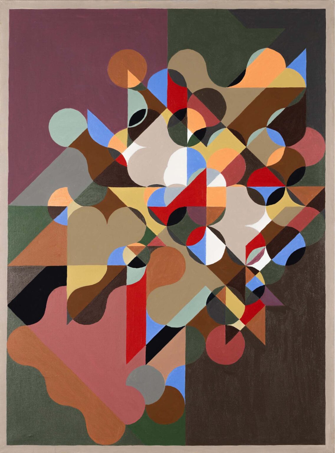 Wielobarwny obraz abstrakcyjny