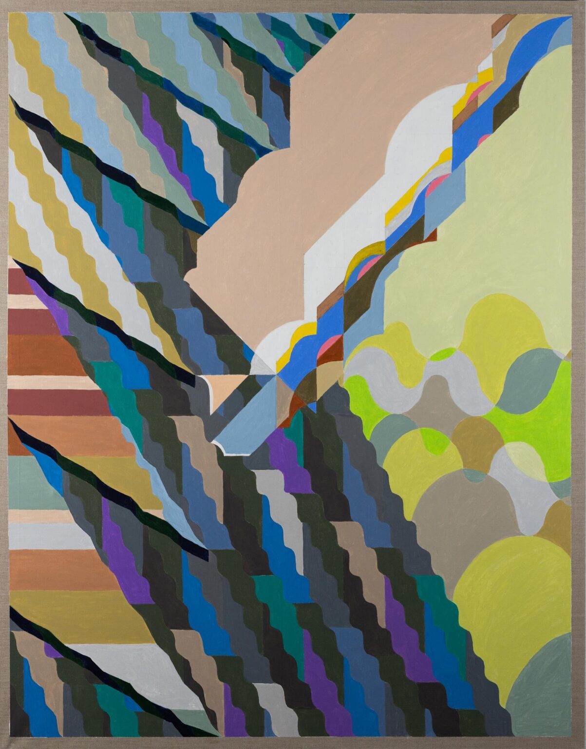 Wielobarwny obraz abstrakcyjny