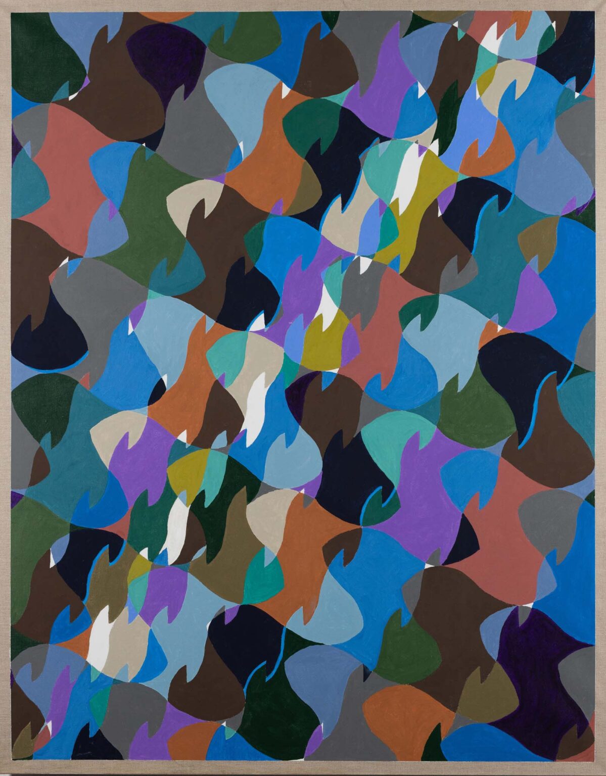 Wielobarwny obraz abstrakcyjny