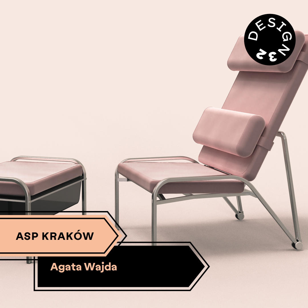 Nowoczesny fotel z podnóżkiem