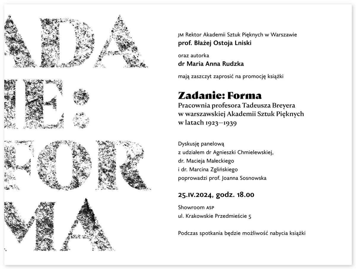 zaproszenie z tekstem