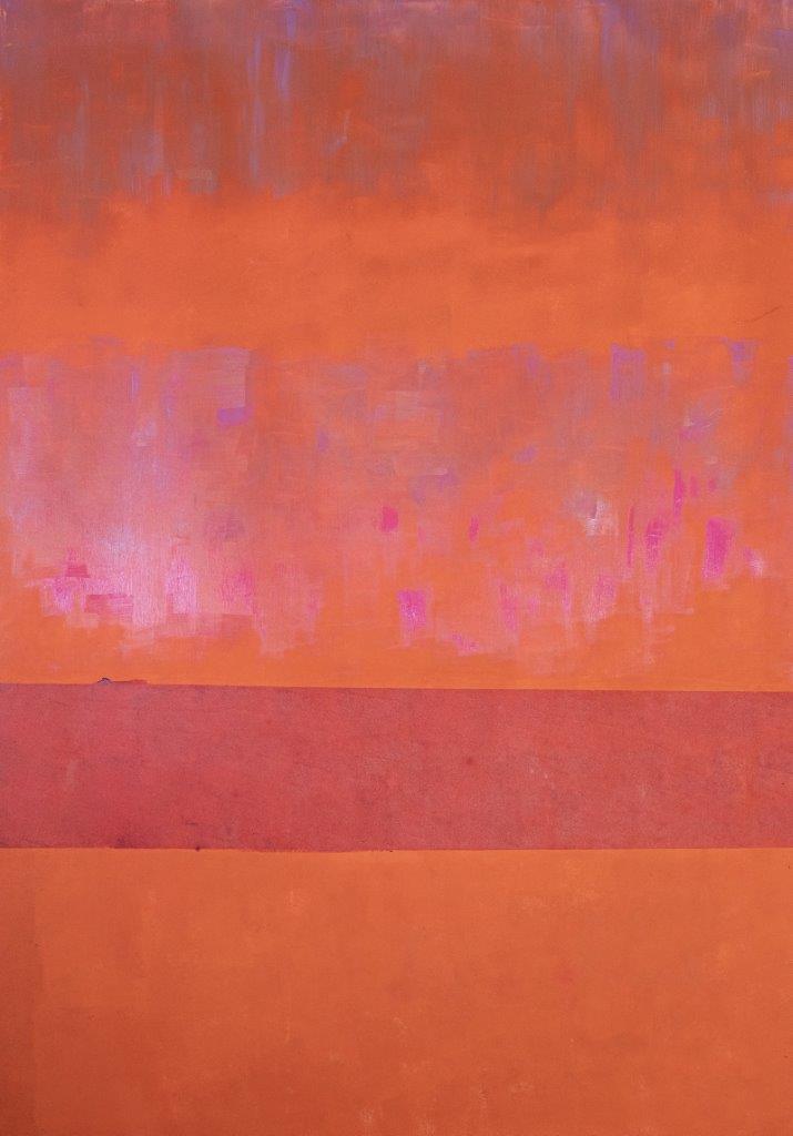 Obraz geometryczny w odcieniach pomarańczowych