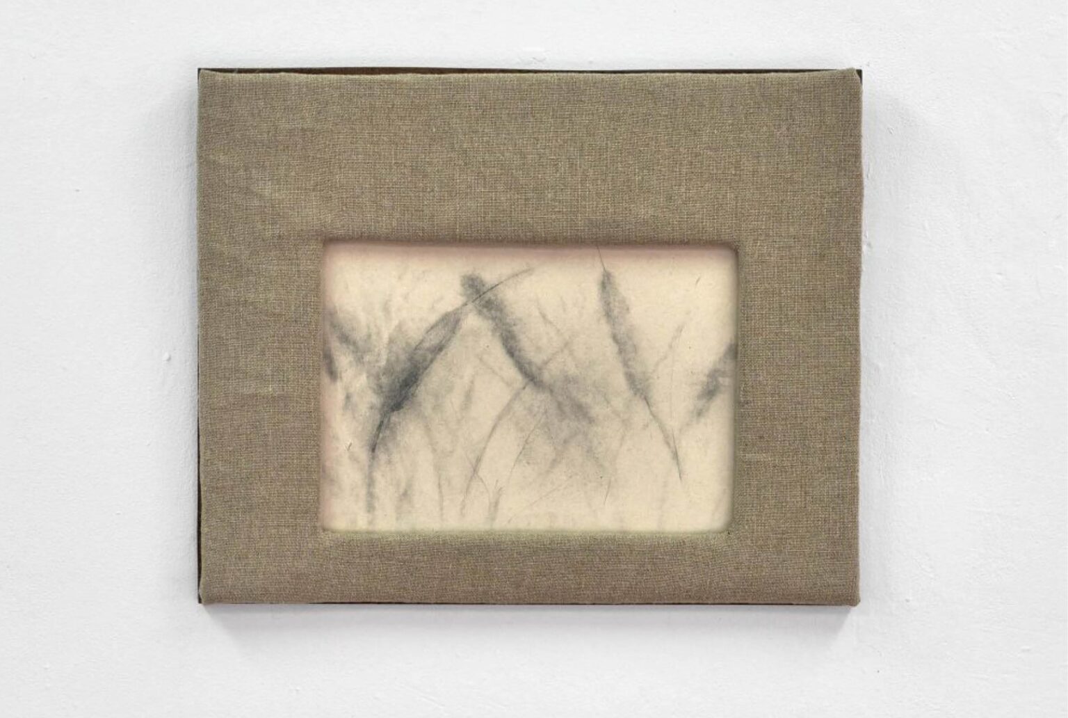 Obraz węglem na papierze, w lnianej obwolucie