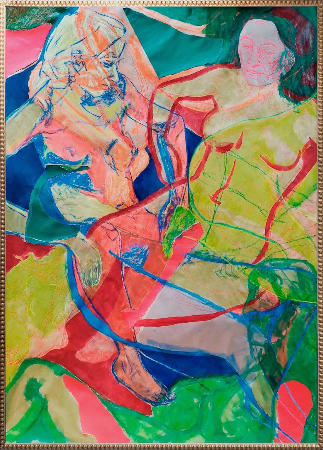 Barwny obraz - postaci abstrakcyjne