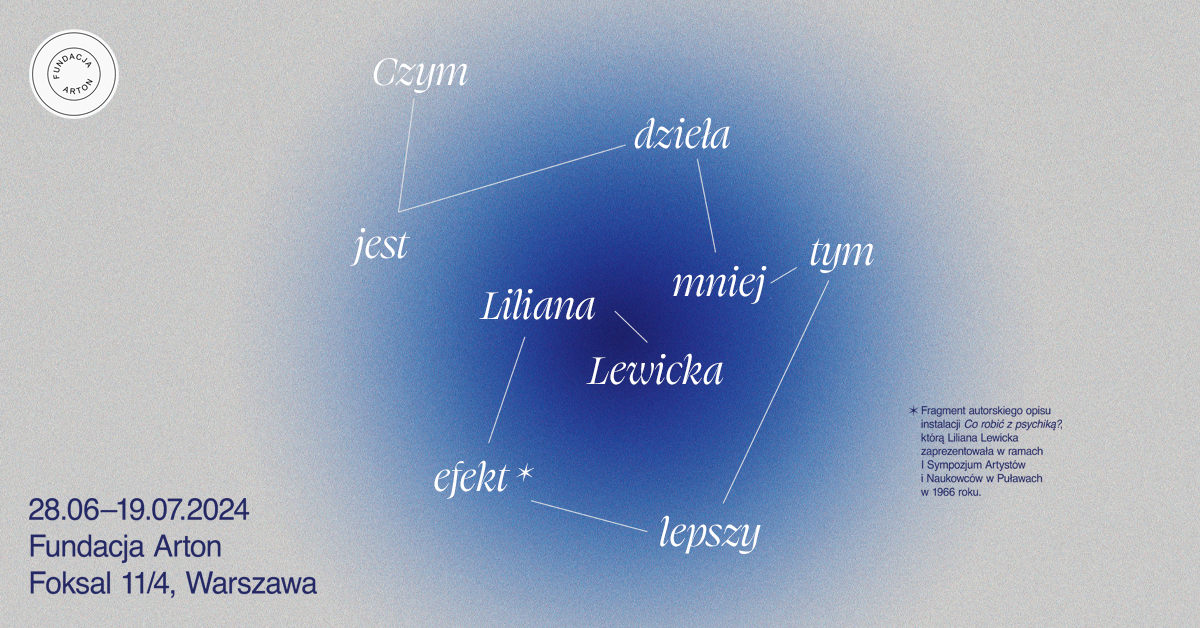 graficzne opracowanie tytułu wystawy
