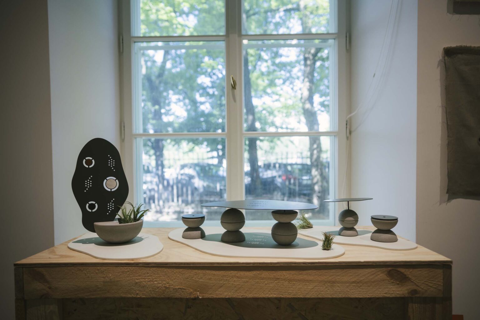 Widok miniaturowych mebli do ogrodu