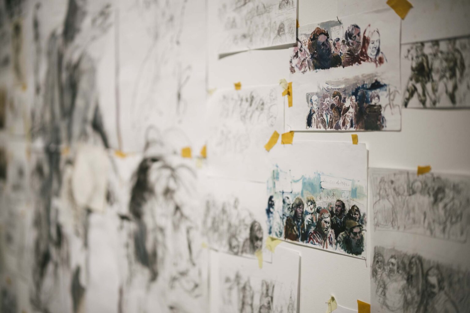 zbliżenie na rysunki