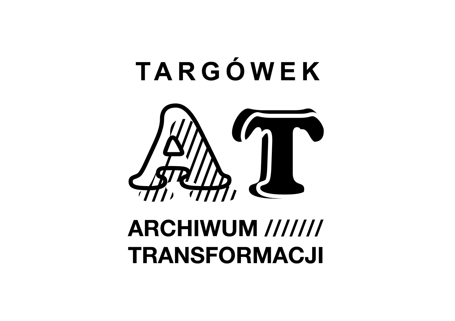 biała grafika z czarnym liternictwem