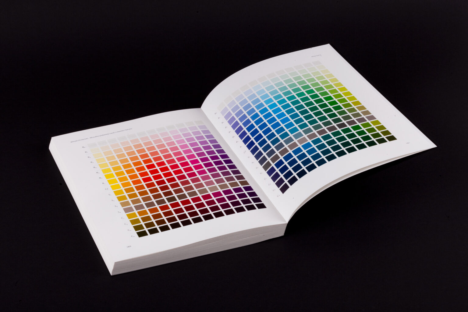 : Widoczne wiele kwadratów ukazujących różne kolory.