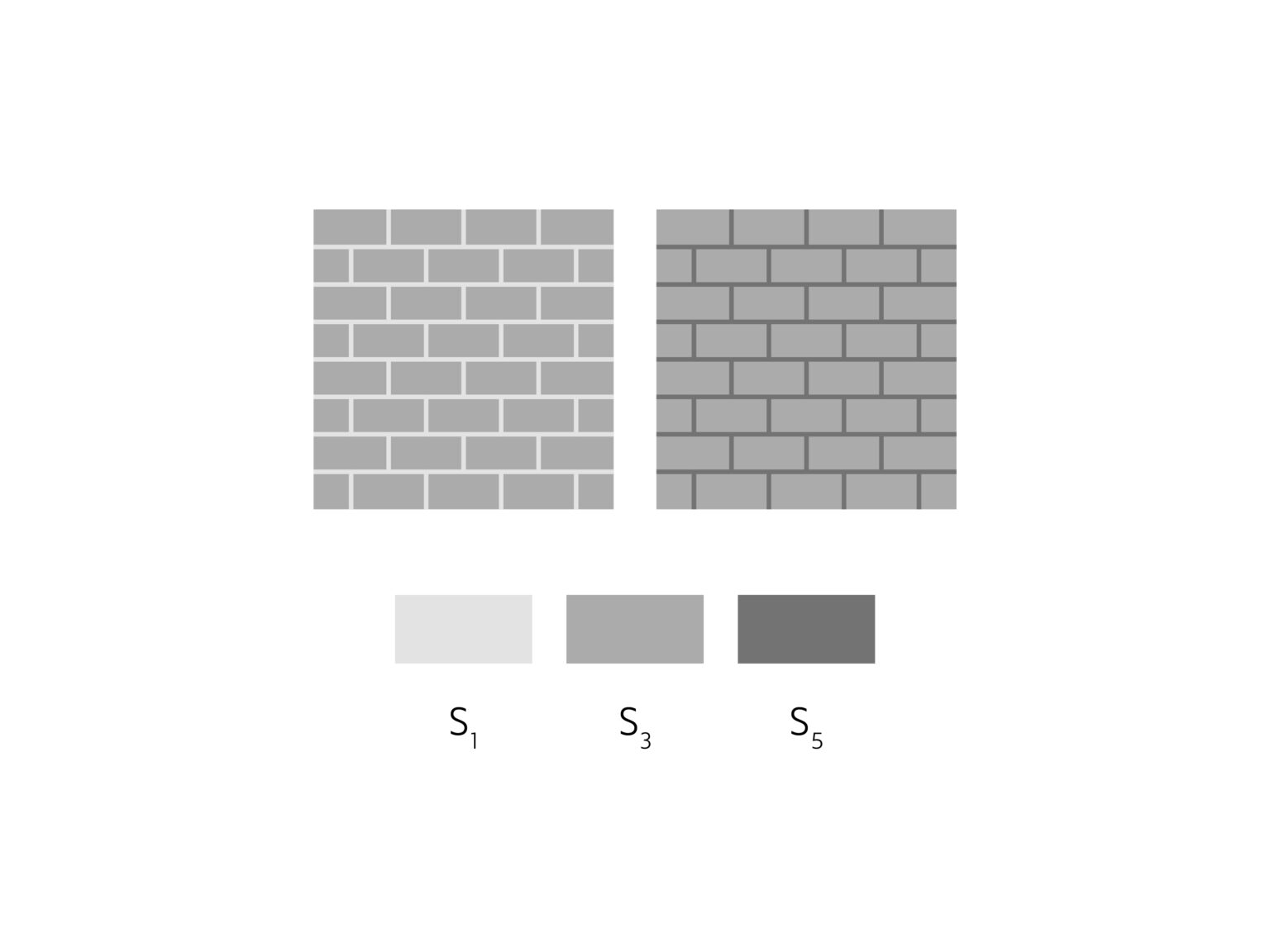 2 duże kwadraty szare z narysowanymi liniami poziomymi i pionowymi w kolorze szarym