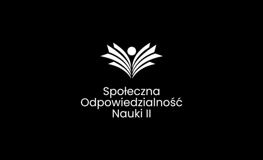 logotyp i nazwa programu programu „Społeczna odpowiedzialność nauki II”