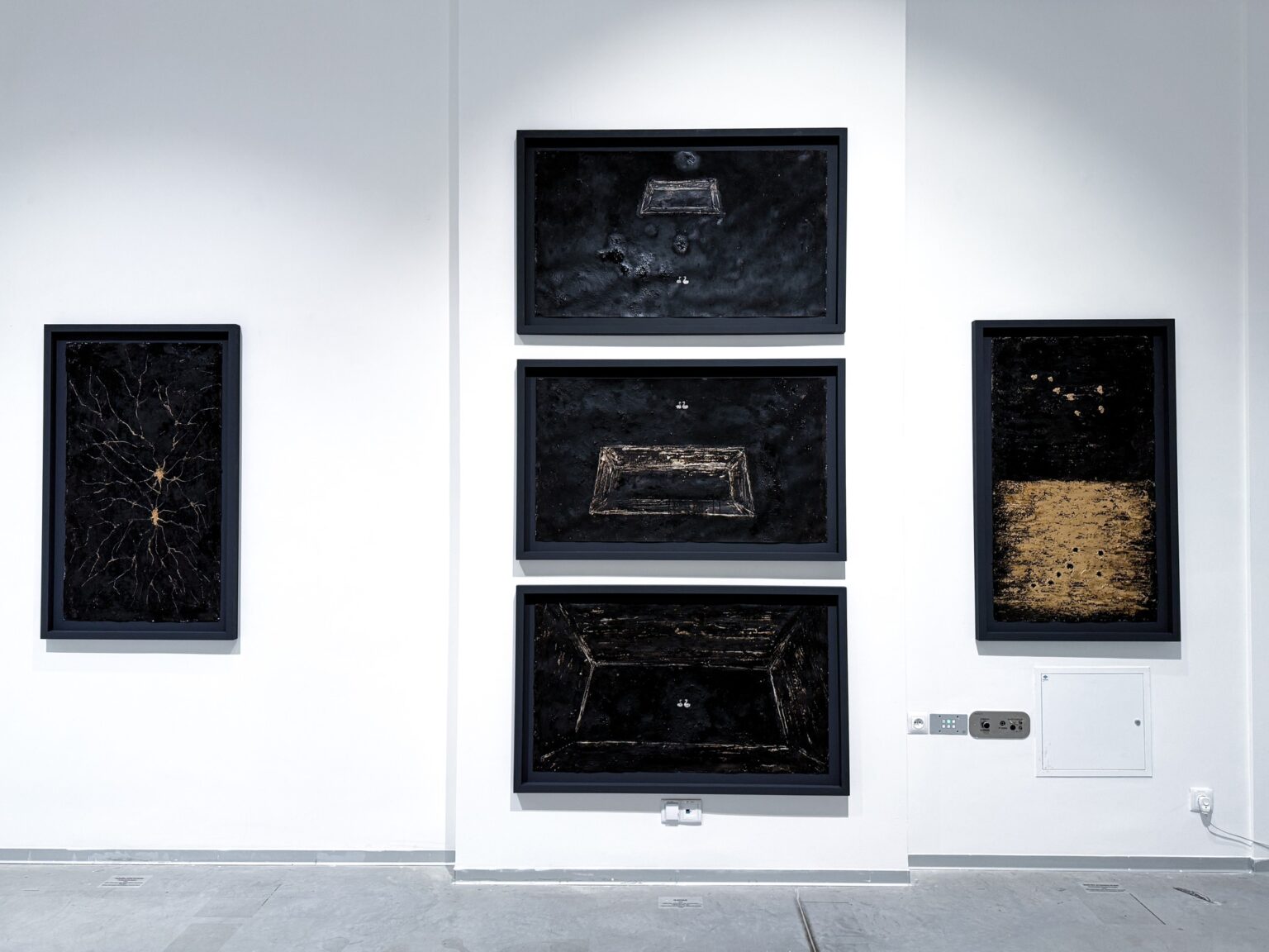 obrazy wyeksponowana w galerii