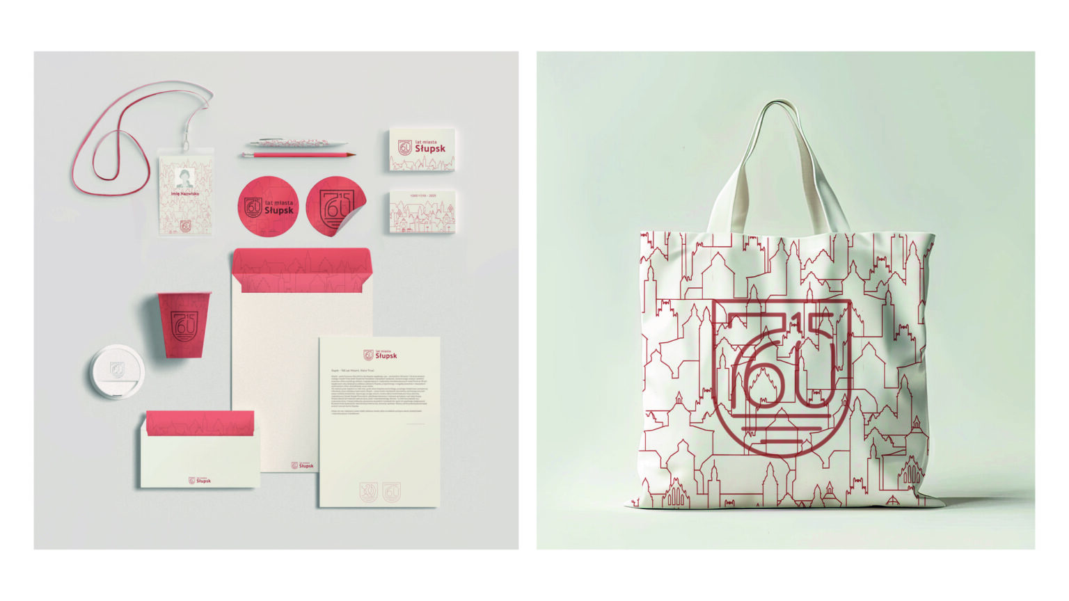 projekty materiałów promocyjnych z logo