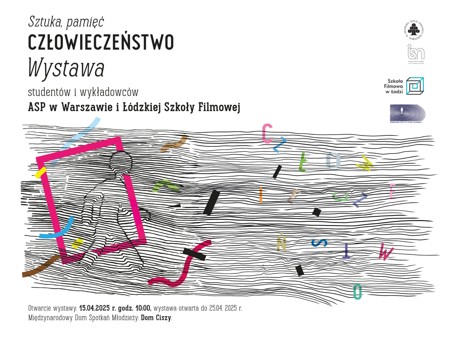 baner graficzny z motywem idącego ludzika