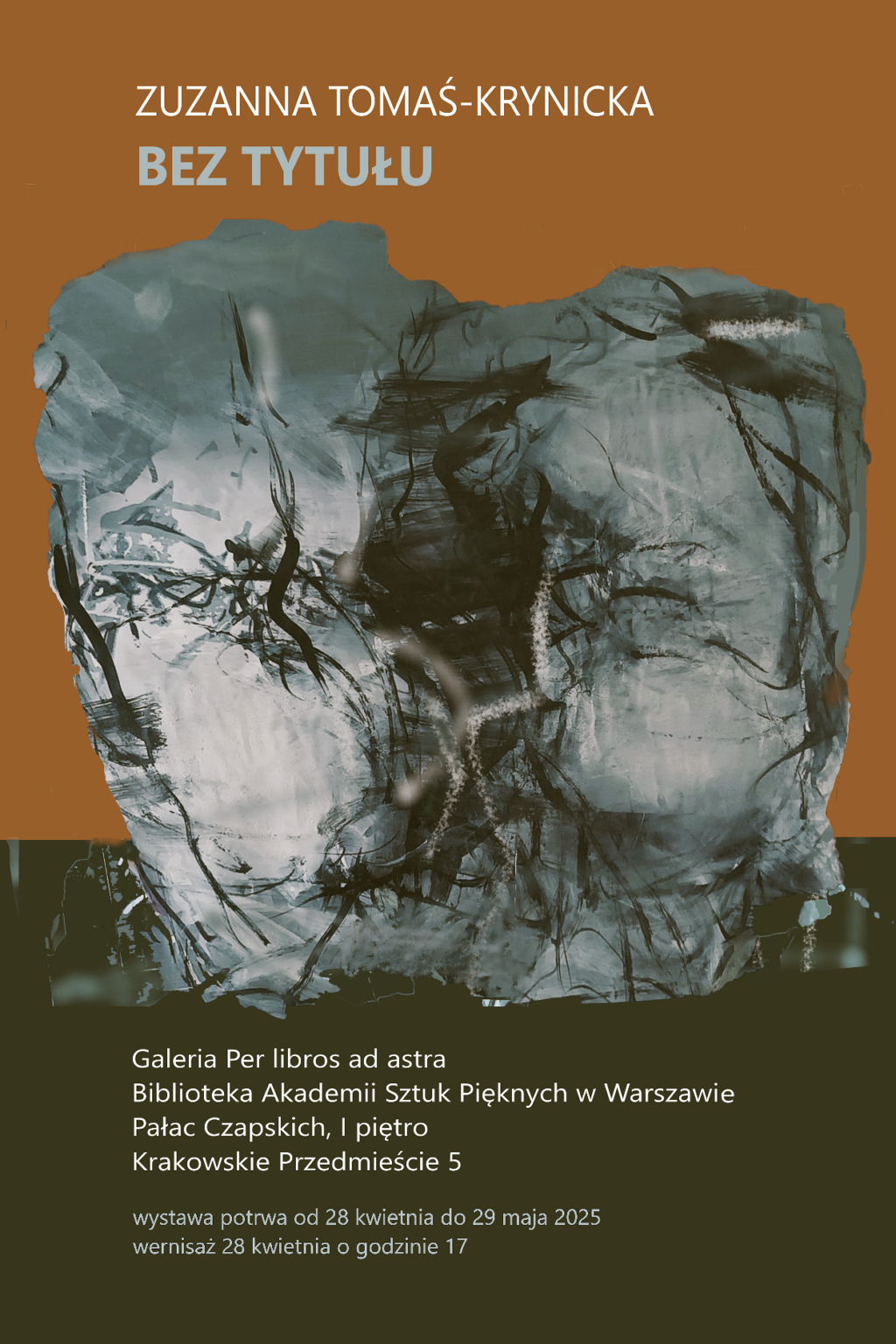 plakat z fragmentami prac i informacjami