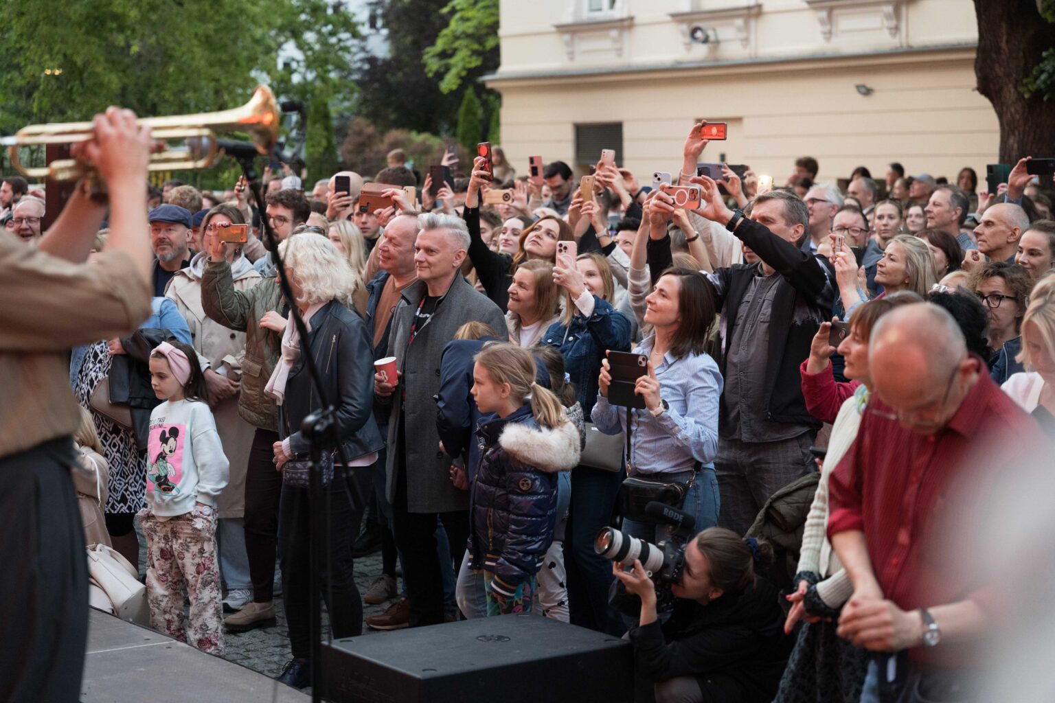 tłum ludzi przed sceną