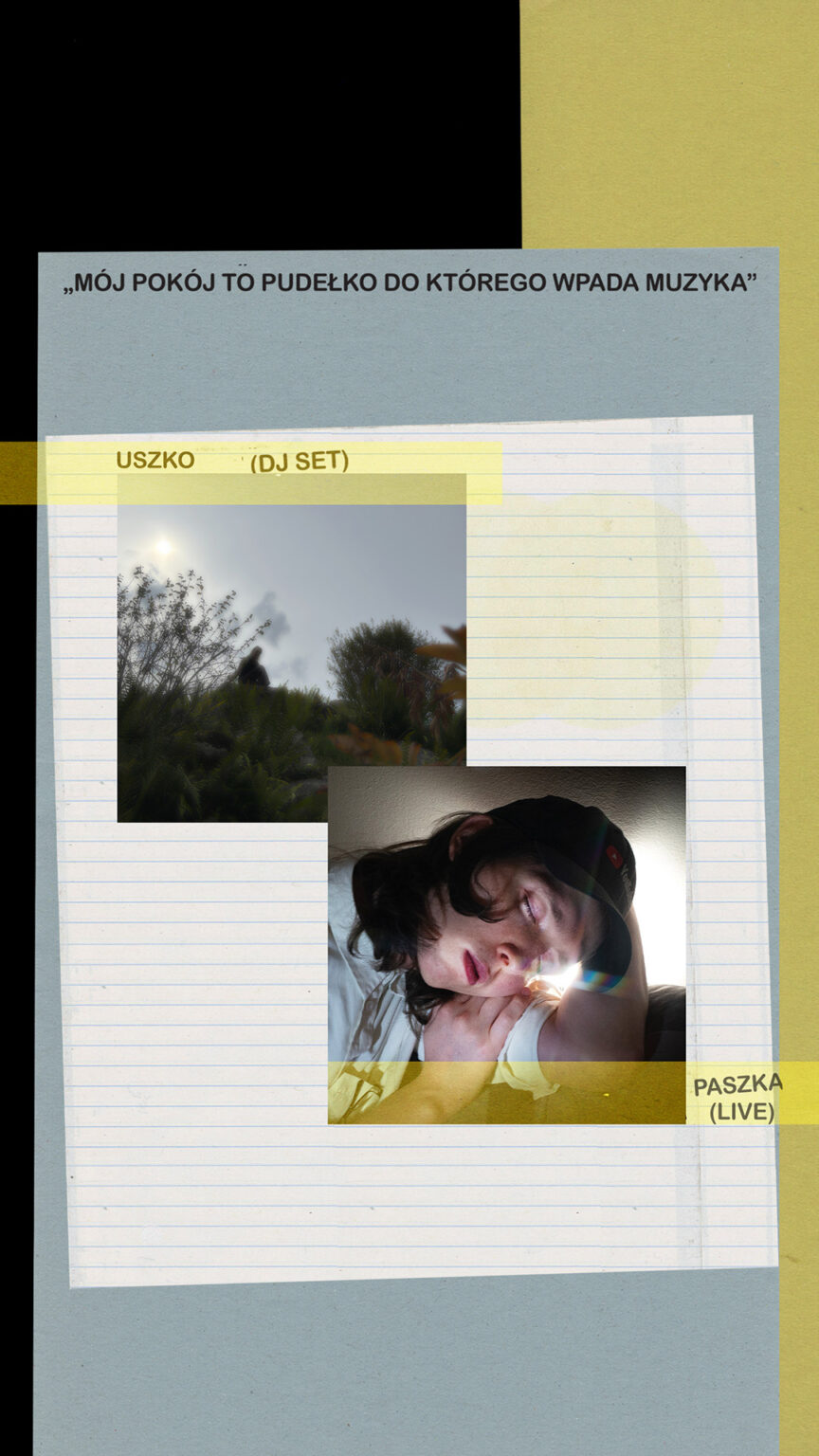 grafika przypominająca notatnik z dwoma kolorowymi zdjęciami