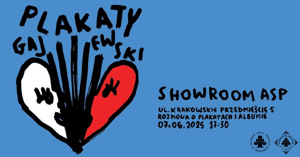 Ilustracja z motywem przepołowionego, czarno-białego serca i z napisami