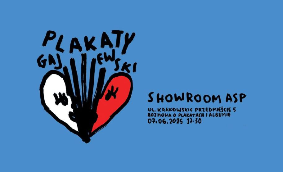 Ilustracja z motywem przepołowionego, czarno-białego serca i z napisami